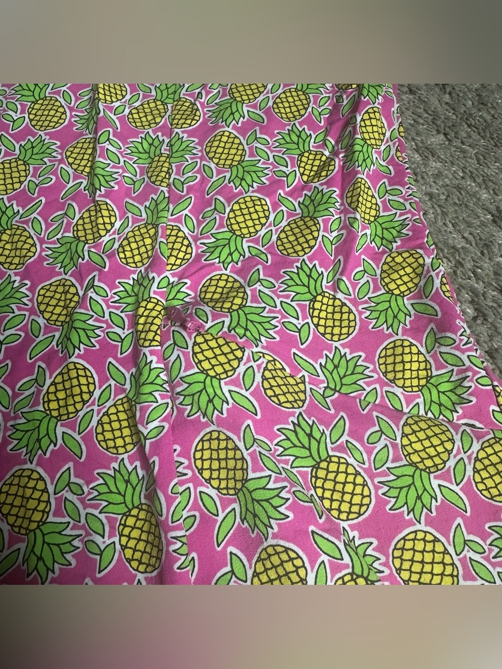 Ibkul pineapple print short-sleeve godet dress Small athletic UPF 50+ tennis - Picture 7 of 8